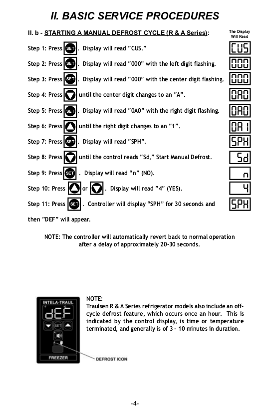 PDF manual for Traulsen Refrigerator G12010